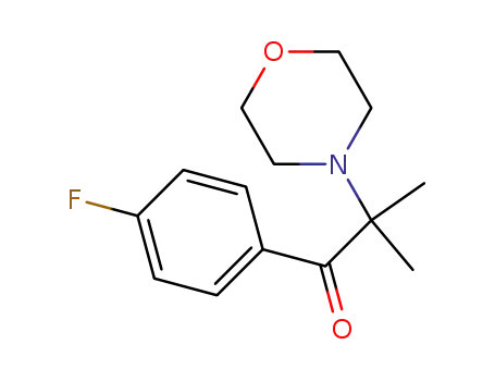 Molecular Structure of 209127-01-5 (1-(4-Fluorphenyl)-2-methyl-2-morpholino-1-propanone)