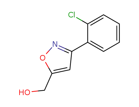Molecular Structure of 438565-33-4 ([3-(2-CHLORO-PHENYL)-ISOXAZOL-5-YL]-METHANOL)