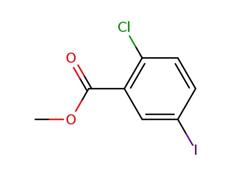 Molecular Structure of 620621-48-9 (2-CHLORO-5-IODOBENZOIC ACID METHYL ESTER)