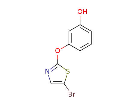 Molecular Structure of 904961-08-6 (3-(5-BROMOTHIAZOL-2-YLOXY)PHENOL)