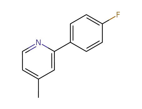 Molecular Structure of 222551-24-8 (2-(4-FLUORO-PHENYL)-4-METHYL-PYRIDINE)