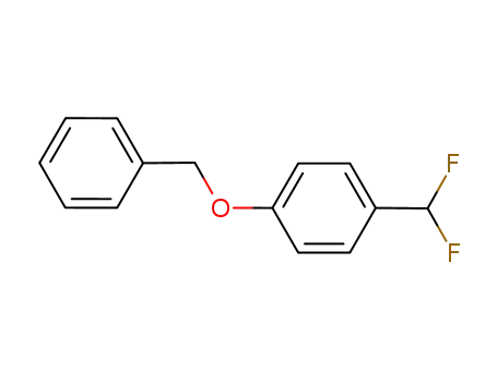 Molecular Structure of 915799-67-6 (1-(Benzyloxy)-4-(difluoromethyl)benzene97%)