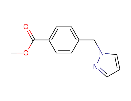 Molecular Structure of 397328-86-8 (METHYL 4-(1H-PYRAZOL-1-YLMETHYL)BENZOATE)