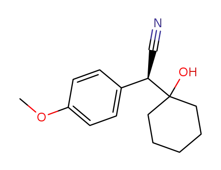 Molecular Structure of 131801-69-9 (1-(Hydroxycyclohexyl)-(4-methoxyphenyl)acetonitrile)