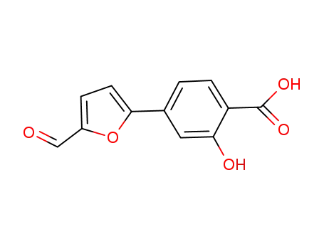 4-(5-Formylfuran-2-yl)-2-hydroxybenzoic acid