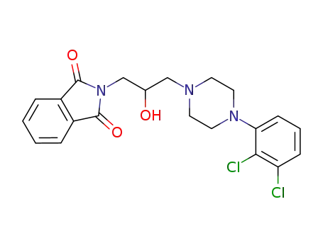 Molecular Structure of 1220950-99-1 (2-[3-[4-(2,3-dichlorophenyl)piperazin-1-yl]-2-hydroxypropyl]isoindoline-1,3-dione)