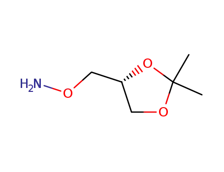 Molecular Structure of 114778-50-6 ((R)-O-[(2,2-DIMETHYL-1,3-DIOXOLAN-4-YL)METHYL]-HYDROXYAMINE HYDROCHLORIDE)