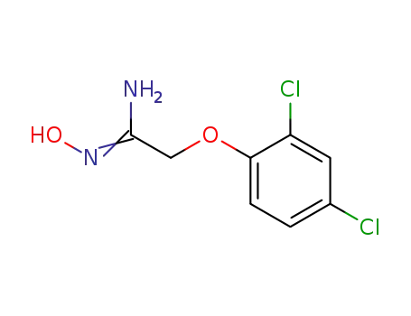 Molecular Structure of 79295-15-1 (2-(2,4-DICHLOROPHENOXY)ACETAMIDOXIME)