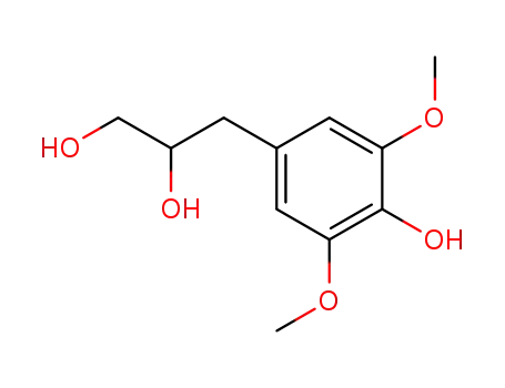 Molecular Structure of 22805-15-8 (3-(4-Hydroxy-3,5-dimethoxyphenyl)-1,2-propanediol)