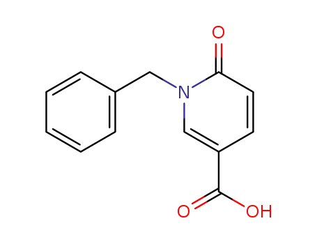 Molecular Structure of 4332-79-0 (1-BENZYL-6-OXO-1,6-DIHYDRO-3-PYRIDINECARBOXYLIC ACID)