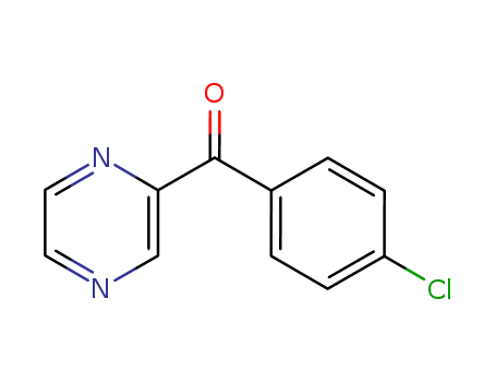 Molecular Structure of 118543-85-4 (Methanone, (4-chlorophenyl)pyrazinyl-)