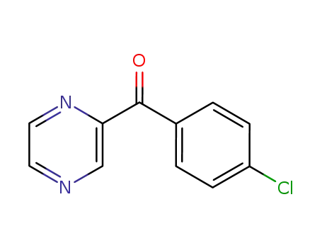 Molecular Structure of 118543-85-4 (Methanone, (4-chlorophenyl)pyrazinyl-)