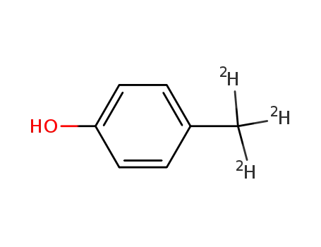Molecular Structure of 108561-00-8 (P-CRESOL-D3 (METHYL-D3))