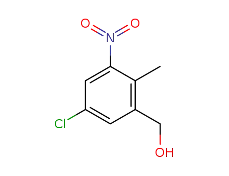 Molecular Structure of 1613329-98-8 ((5-chloro-2-methyl-3-nitrophenyl) methanol)