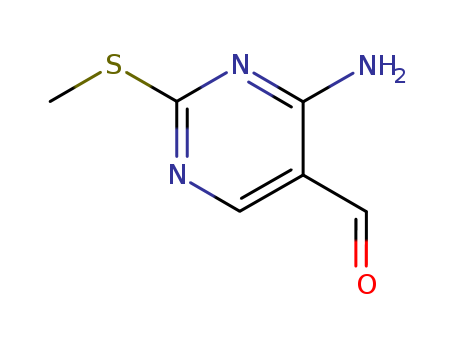 4-amino-2-methylsulfanyl-pyrimidine-5-carbaldehyde