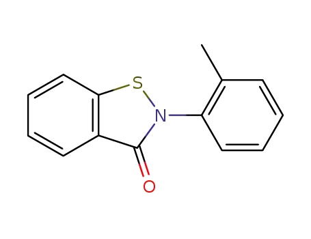 Molecular Structure of 4299-23-4 (1,2-Benzisothiazol-3(2H)-one, 2-(2-methylphenyl)-)