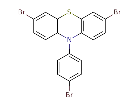Molecular Structure of 89922-59-8 (10H-Phenothiazine, 3,7-dibromo-10-(4-bromophenyl)-)