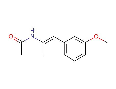 Molecular Structure of 69390-37-0 (Acetamide, N-[(1E)-2-(3-methoxyphenyl)-1-methylethenyl]-)