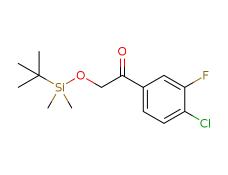 2-(tert-butyldimethylsilyloxy)-1-(4-chloro-3-fluorophenyl)ethanone