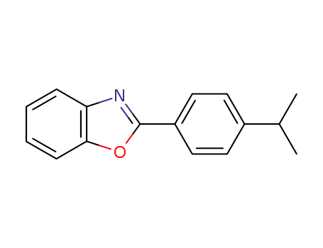 Molecular Structure of 5997-52-4 (2-(4-ISOPROPYLPHENYL)BENZO[D]OXAZOLE)