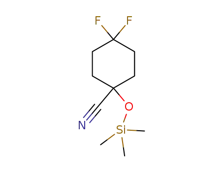 Molecular Structure of 1394347-52-4 (4,4-difluoro-1-[(trimethylsilyl)oxy]cyclohexane carbonitrile)