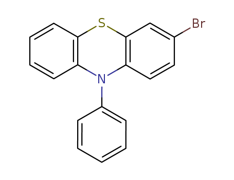 Molecular Structure of 89922-57-6 (10H-Phenothiazine, 3-bromo-10-phenyl-)