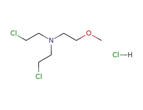 Molecular Structure of 27807-62-1 (BIS(2-CHOROETHYL)-2-METHOXYETHYLAMINE)