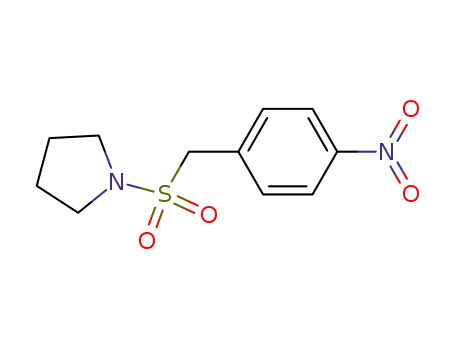 Molecular Structure of 340041-91-0 (1-[[(4-Nitrophenyl)methyl]sulfonyl]-pyrrolidine)