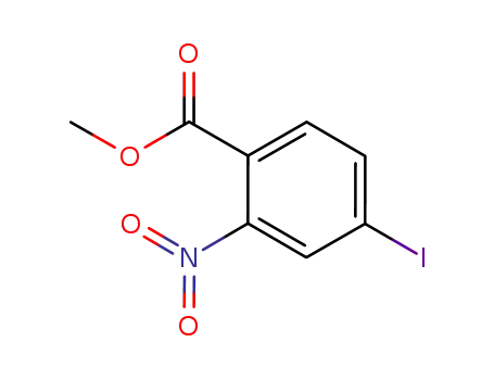 Molecular Structure of 791098-21-0 (Benzoic acid, 4-iodo-2-nitro-, methyl ester)