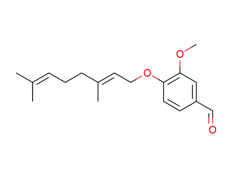 Molecular Structure of 151455-08-2 (O-Geranylvanillin)