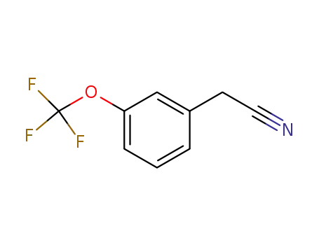 Molecular Structure of 108307-56-8 (3-(TRIFLUOROMETHOXY)PHENYLACETONITRILE)