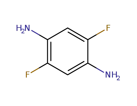 Molecular Structure of 698-52-2 (2,5-Difluorophenylene-1,4-diamine, 1,4-Diamino-2,5-difluorobenzene)