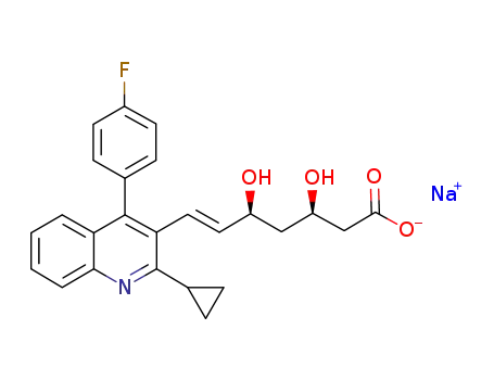 Molecular Structure of 574705-92-3 (Pitavastatin Sodium)
