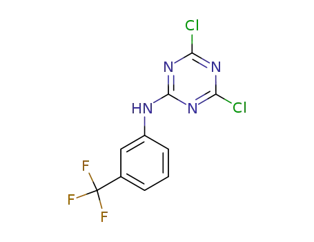 Molecular Structure of 2394-87-8 (4,6-dichloro-N-(3-(trifluoromethyl)phenyl)-1,3,5-)