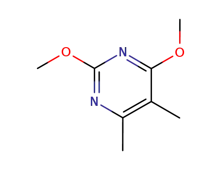 Molecular Structure of 120129-83-1 (Pyrimidine, 2,4-dimethoxy-5,6-dimethyl-)