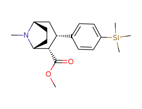 2β-carbomethoxy-3β-(4'-trimethylsilylphenyl)tropane