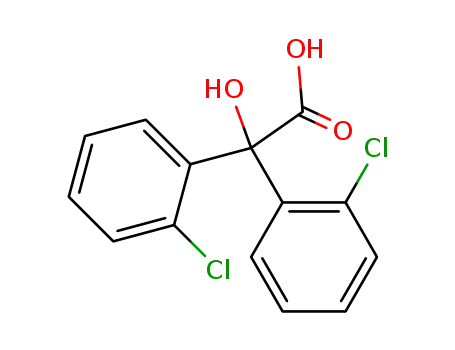 Molecular Structure of 3152-12-3 (2,2'-DICHLOROBENZILIC ACID)