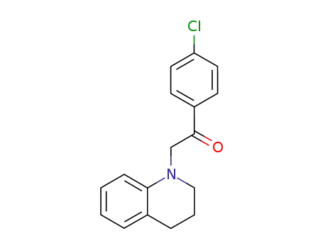 Molecular Structure of 7477-80-7 (1-(4-chlorophenyl)-2-(3,4-dihydro-2H-quinolin-1-yl)ethanone)