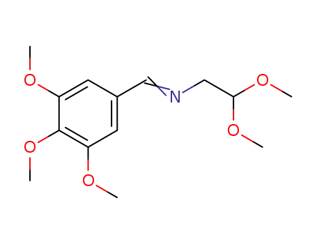 Molecular Structure of 39964-85-7 (2,2-dimethoxy-N-<(3',4',5'-trimethoxyphenyl)methylene>ethylamine)