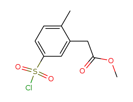 (5-chlorosulfonyl-2-methyl-phenyl)-acetic acid methyl ester
