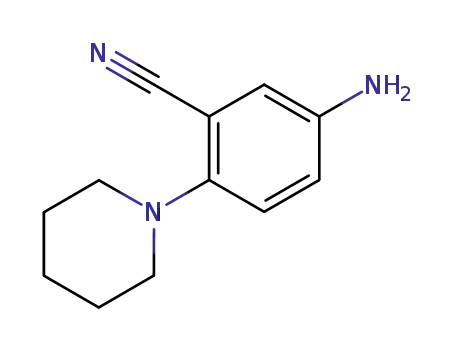 Molecular Structure of 34595-33-0 (5-AMino-2-(piperidin-1-yl)benzonitrile)