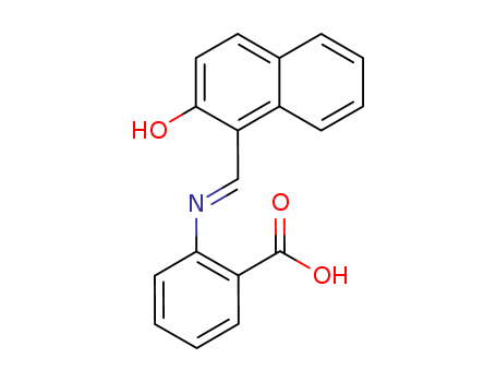 Benzoic acid, 2-[[(2-hydroxy-1-naphthalenyl)methylene]amino]-