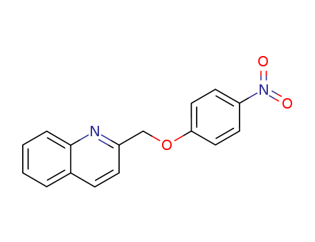 Molecular Structure of 107813-50-3 (Quinoline, 2-[(4-nitrophenoxy)methyl]-)