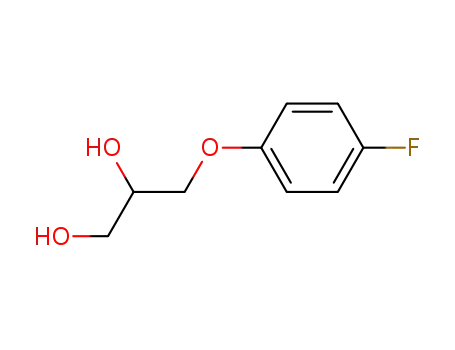 Molecular Structure of 405-90-3 (1,2-Propanediol, 3-(4-fluorophenoxy)-)