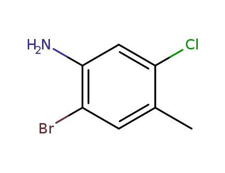 Molecular Structure of 102170-52-5 (2-BROMO-5-CHLORO-4-METHYL-ANILINE)