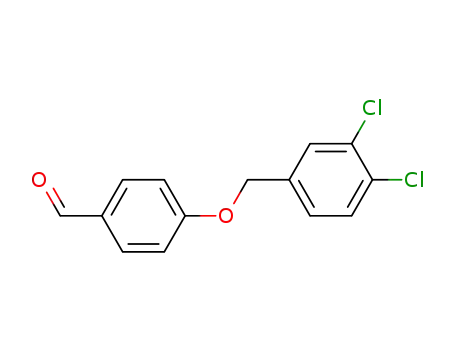 Molecular Structure of 66742-56-1 (4-[(3,4-DICHLOROBENZYL)OXY]BENZALDEHYDE)