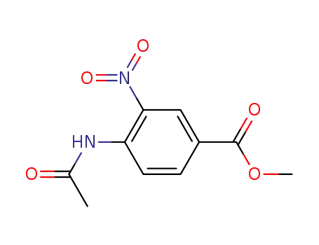 Molecular Structure of 6313-39-9 (methyl 4-(acetylamino)-3-nitrobenzoate)