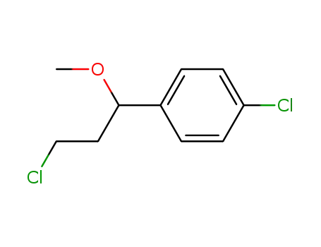 Molecular Structure of 6630-41-7 (1-chloro-4-(3-chloro-1-methoxypropyl)benzene)
