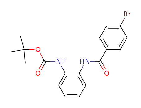 Molecular Structure of 617703-02-3 (N-(2-t-butoxycarbonylaminophenyl)-4-bromobenzamide)