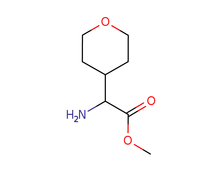 Molecular Structure of 871301-35-8 ((R)-AMINO-(TETRAHYDRO-PYRAN-4-YL)-ACETIC ACID METHYL ESTER)